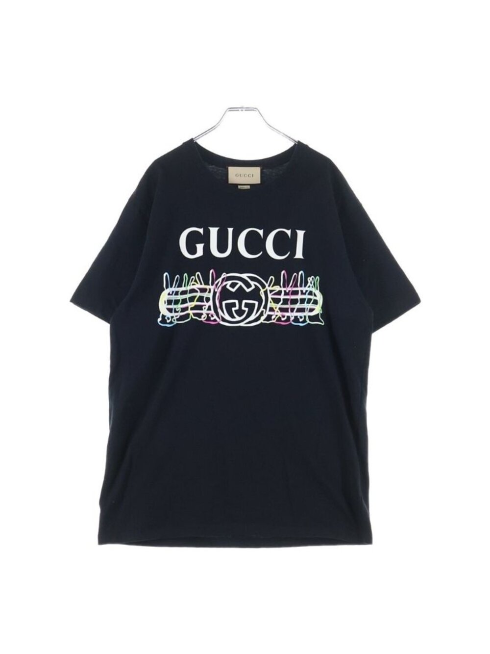 Gucci Rabbit Print Crew Neck Short Sleeve T-Shirt Black